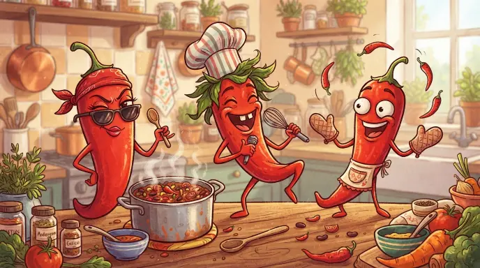 Sassy, Goofy & Totally Silly Chili Wordplay