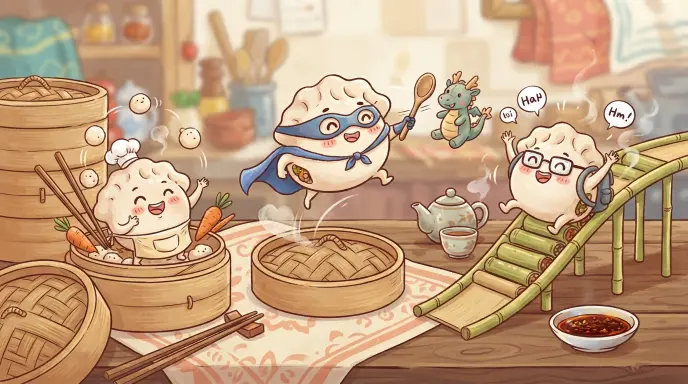 Short & Silly Dumpling Puns for Quick Giggles